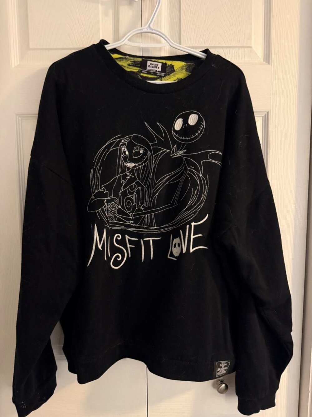 Disney Nightmare Before Christmas Glow-in-the-Dark Sweatshirt - XL